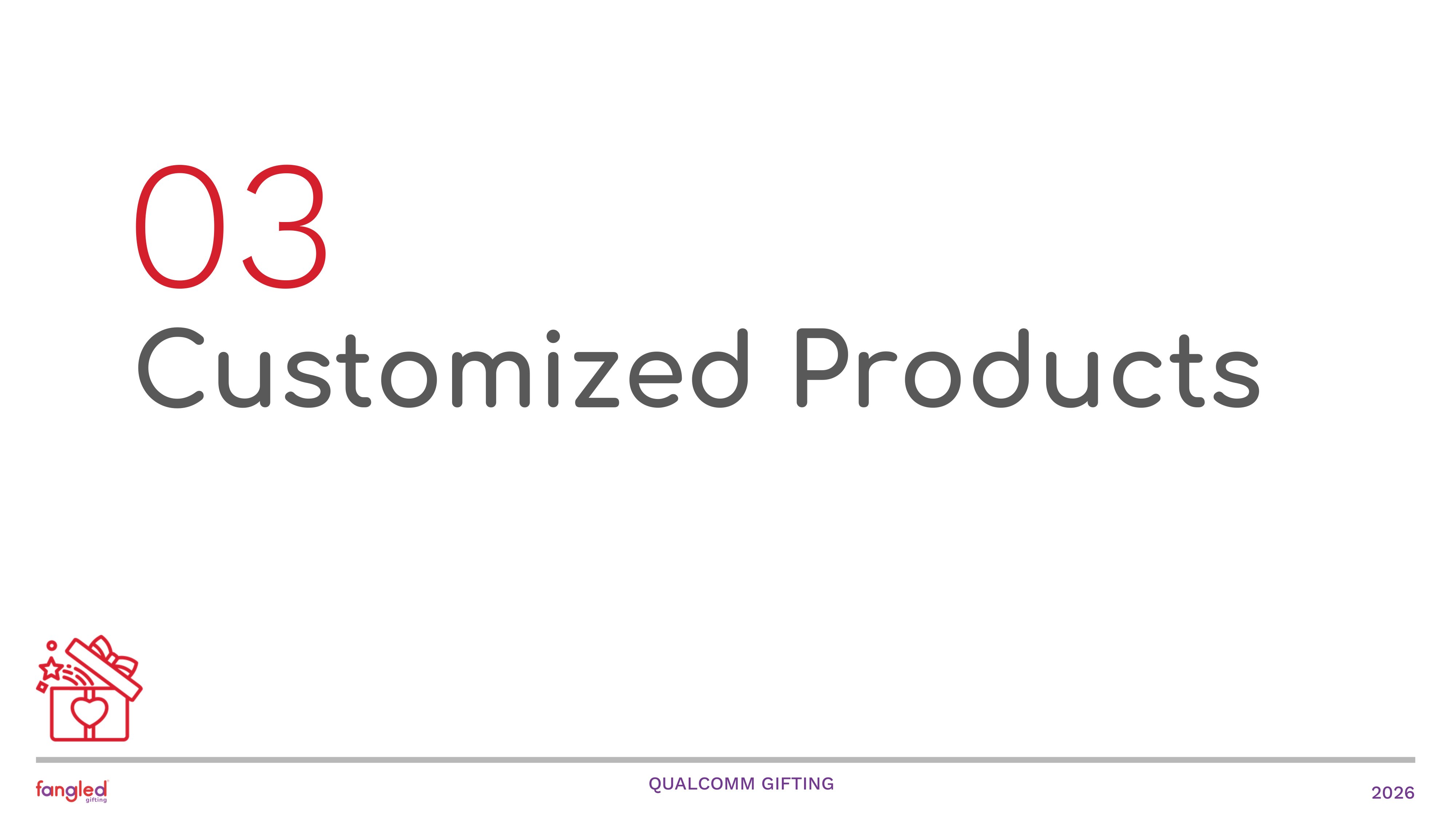 Customized Products Section